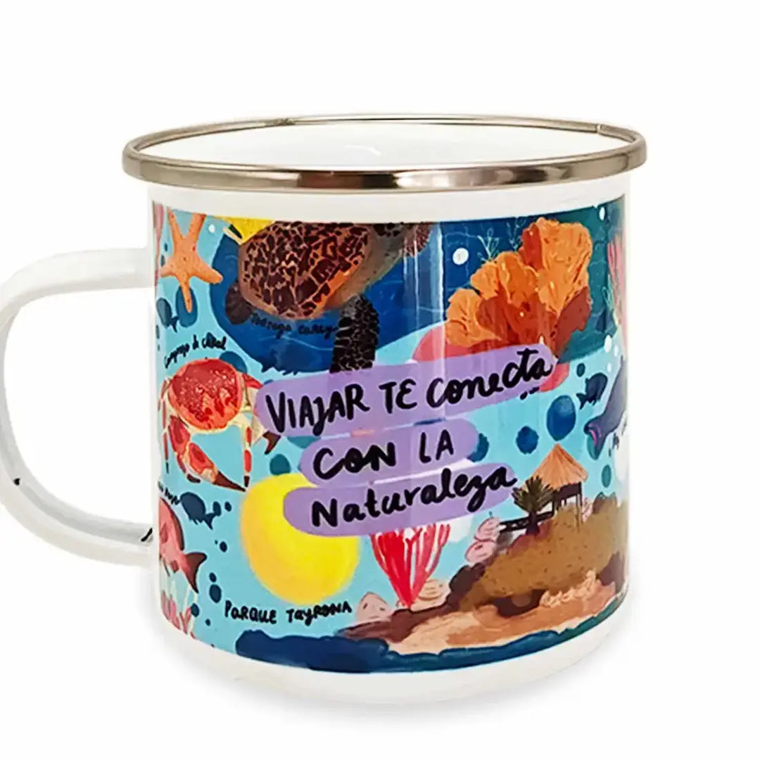 Mug Peltre Caribe Colombiano