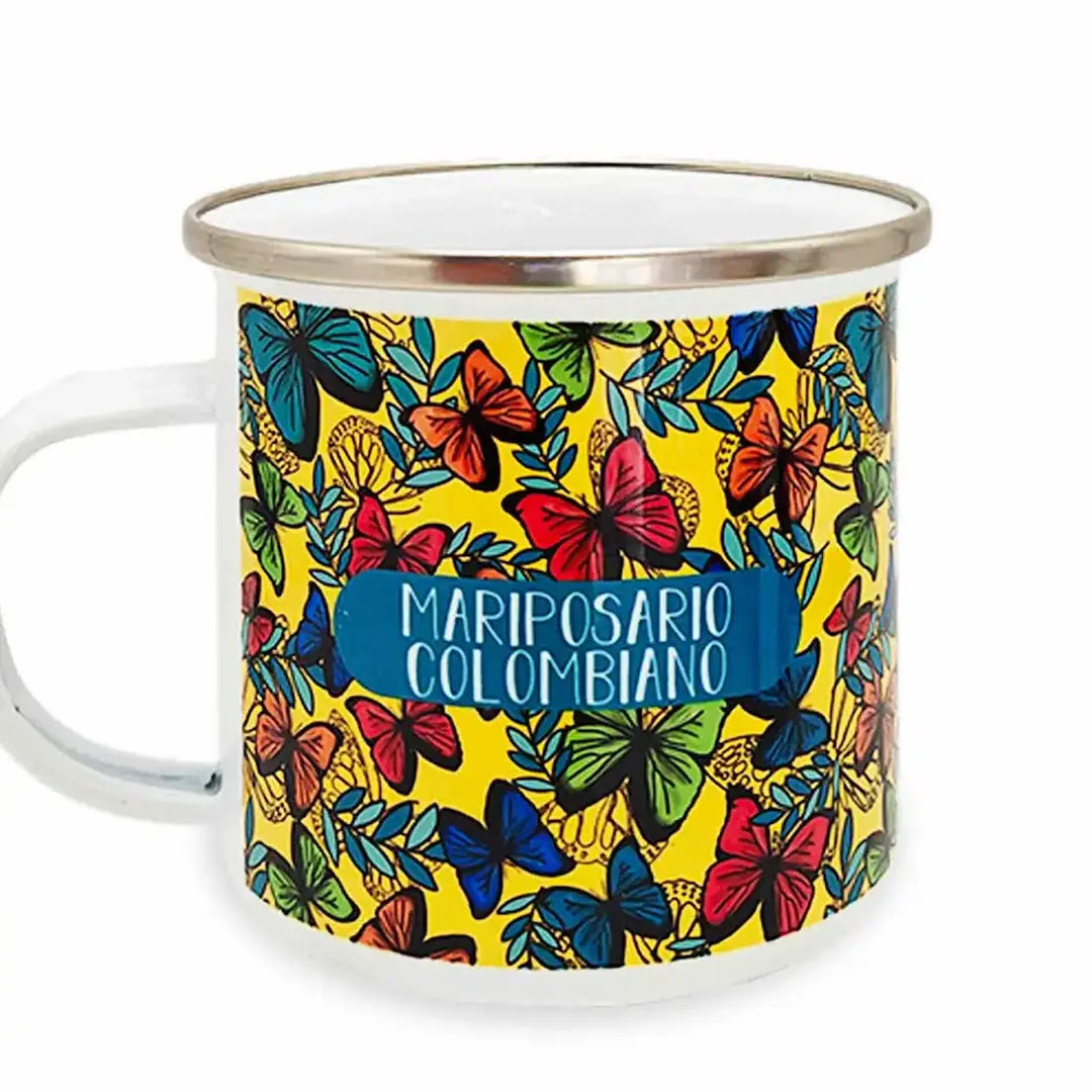 Mug Peltre Mariposario Colombiano