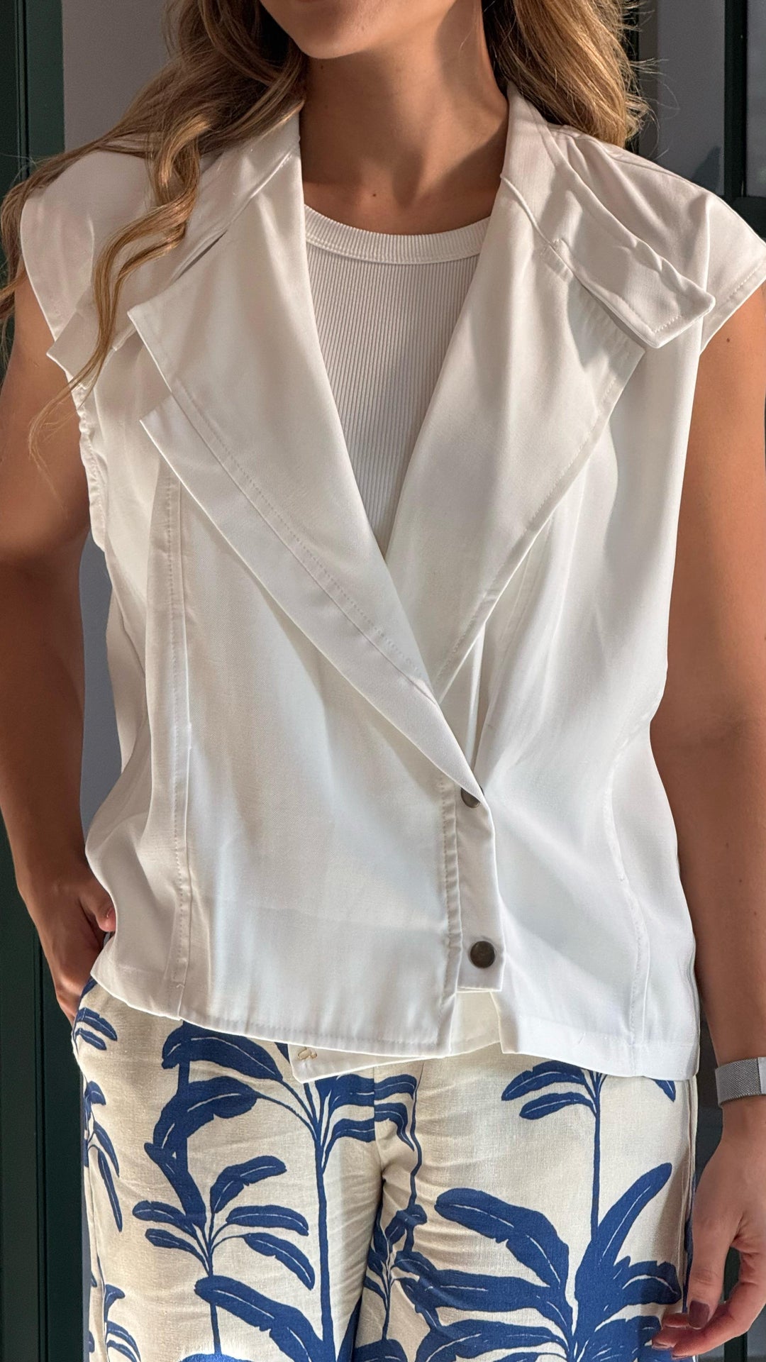 NITTA BONITA CHALECO VERO IVORY