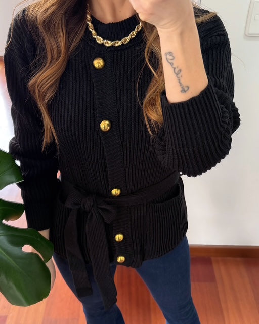 COMPLICITY 155 CARDIGAN AMOUR NEGRO