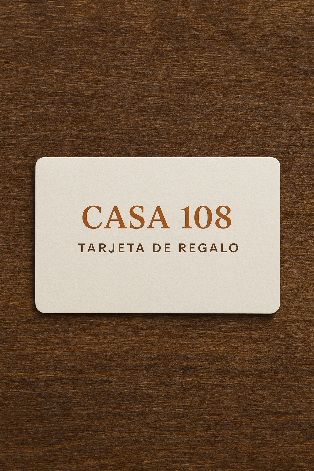 Tarjeta de Regalo Física