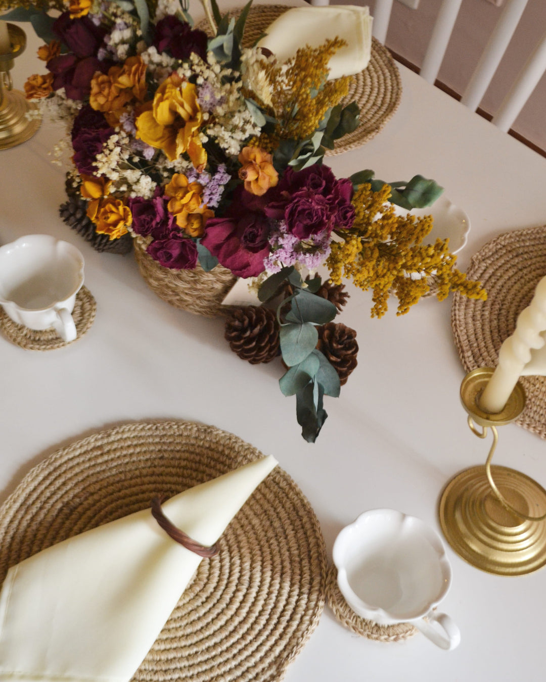 NATIVA DISEÑO SET DE INDIVIDUALES TRADICIONALES X6 CON PORTAVASOS