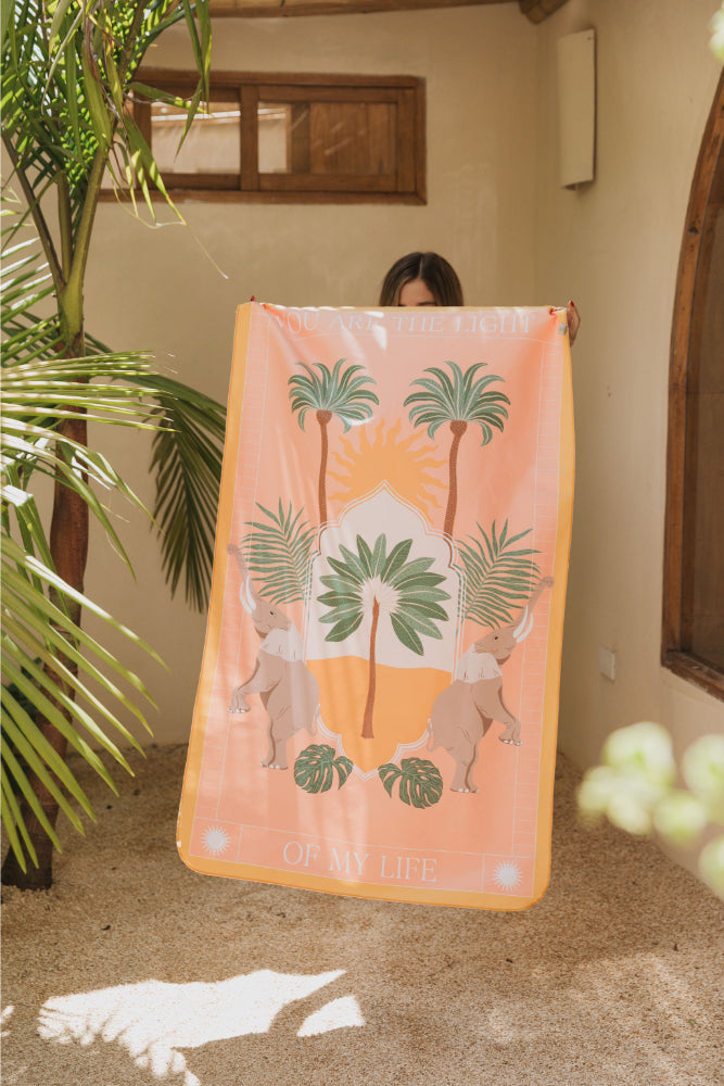 MANTTA TOALLA PLAYERA DE MICROFIBRA OASIS CORAL