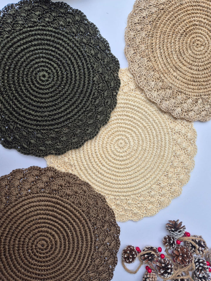 NATIVA DISEÑO SET INDIVIDUALES GIRASOL X6 CON PORTAVASOS