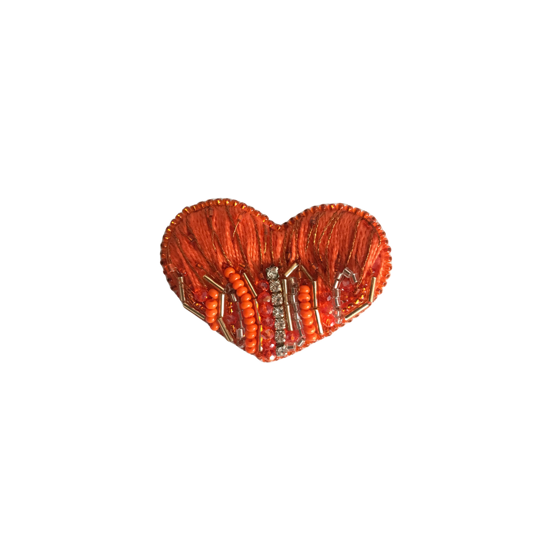 TUALÉ PT-0157 LOVE BROOCH