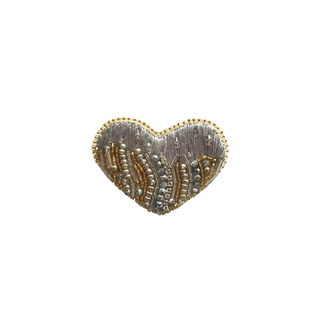 TUALÉ PT-0157 LOVE BROOCH