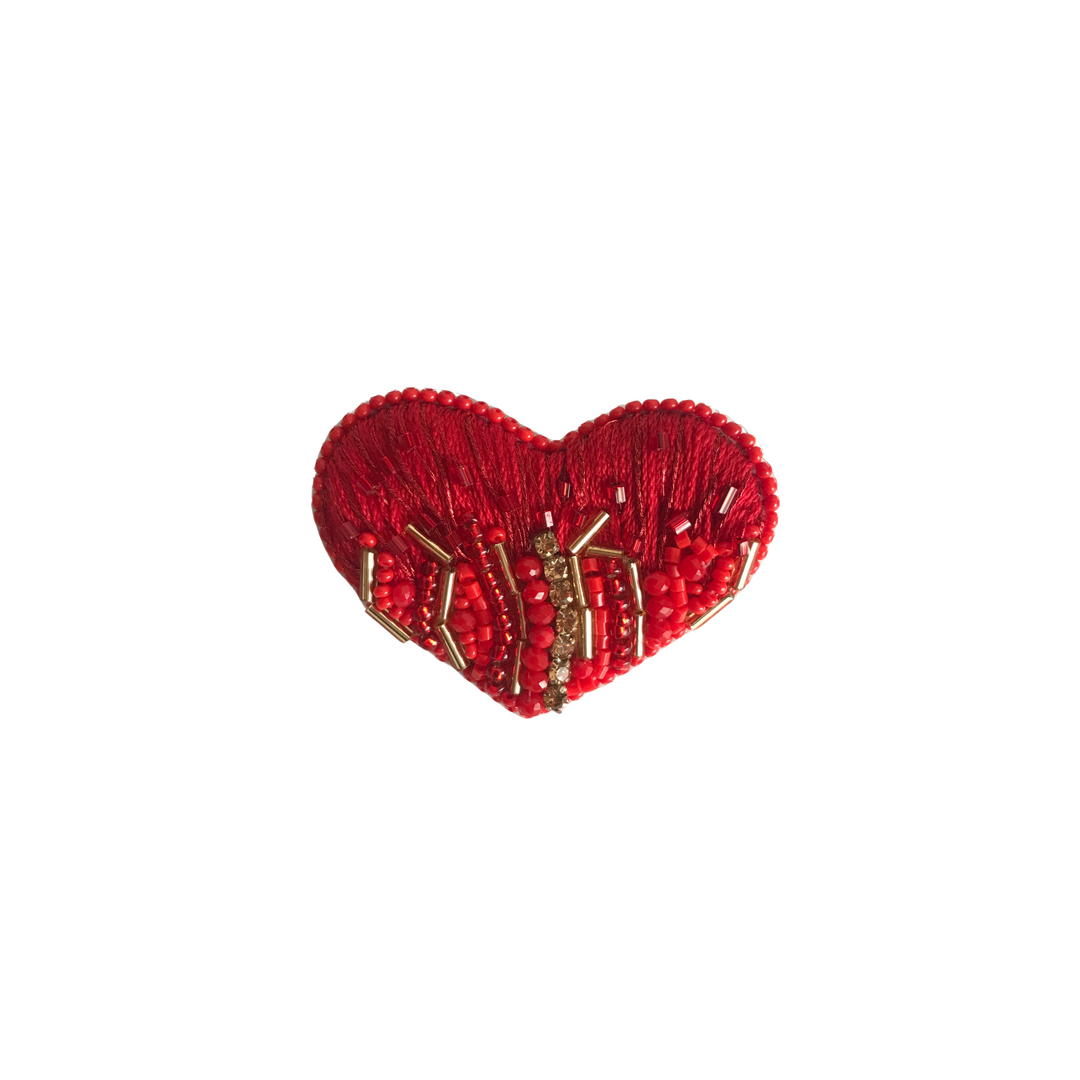 TUALÉ PT-0157 LOVE BROOCH