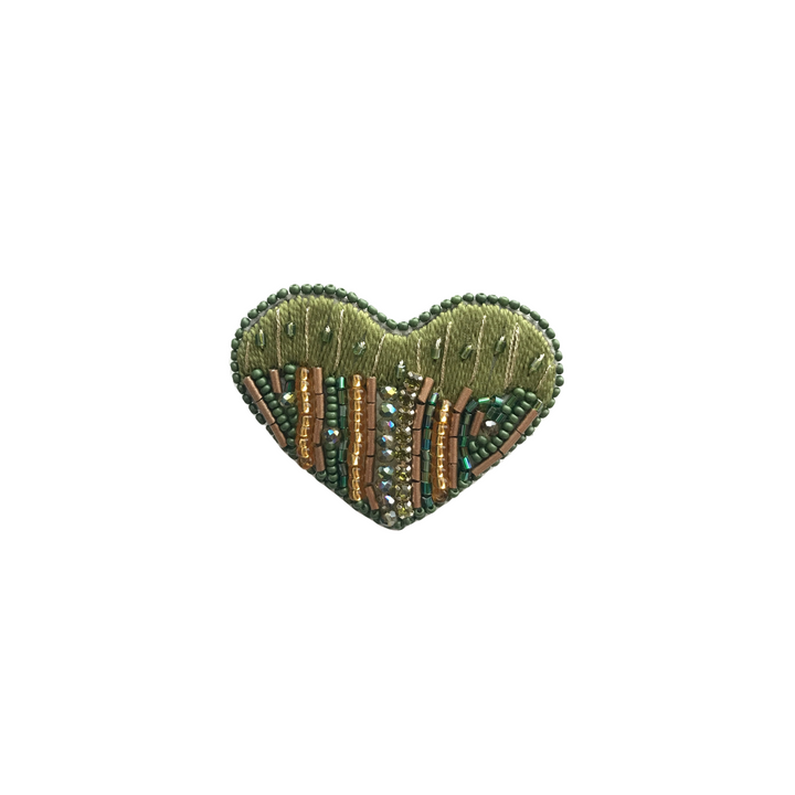 TUALÉ PT-0157 LOVE BROOCH