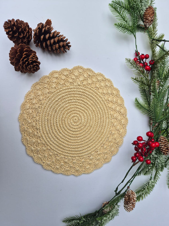 NATIVA DISEÑO SET INDIVIDUALES GIRASOL X6 CON PORTAVASOS