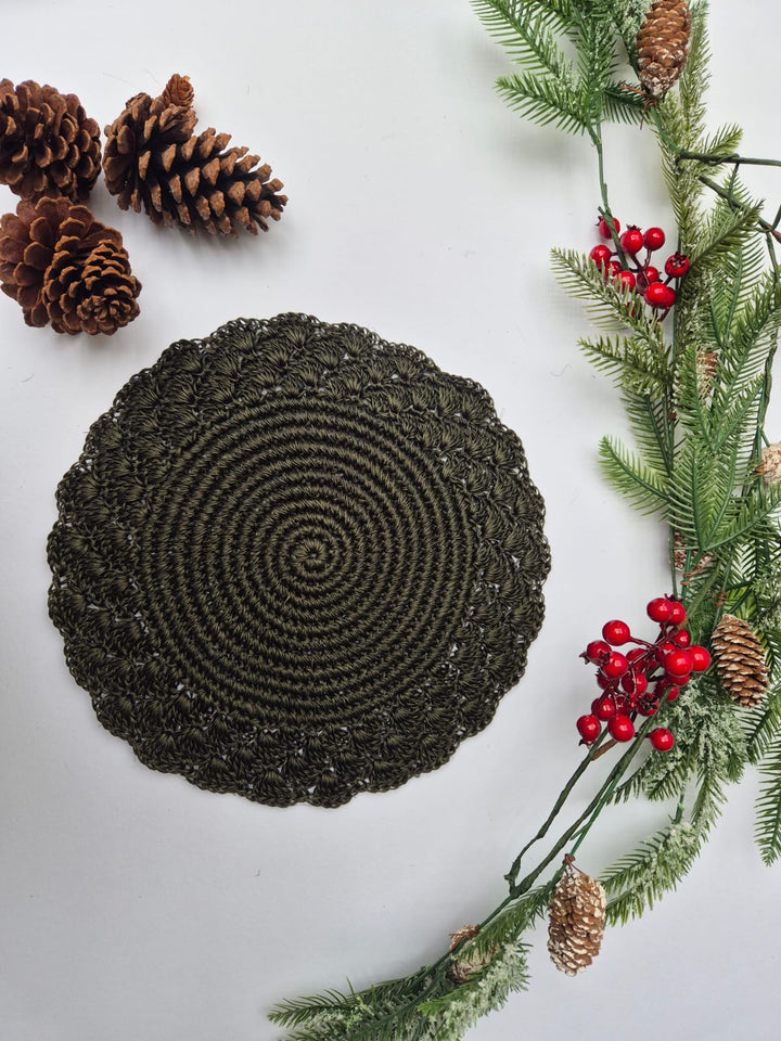 NATIVA DISEÑO SET INDIVIDUALES GIRASOL X6 CON PORTAVASOS