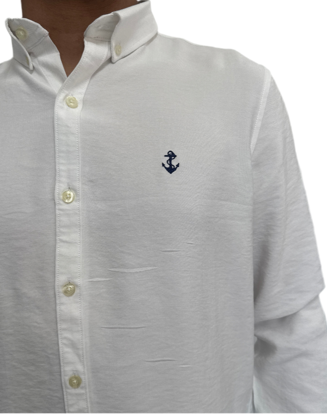 NEW ANCHOR CAMISA BLANCA RAYON