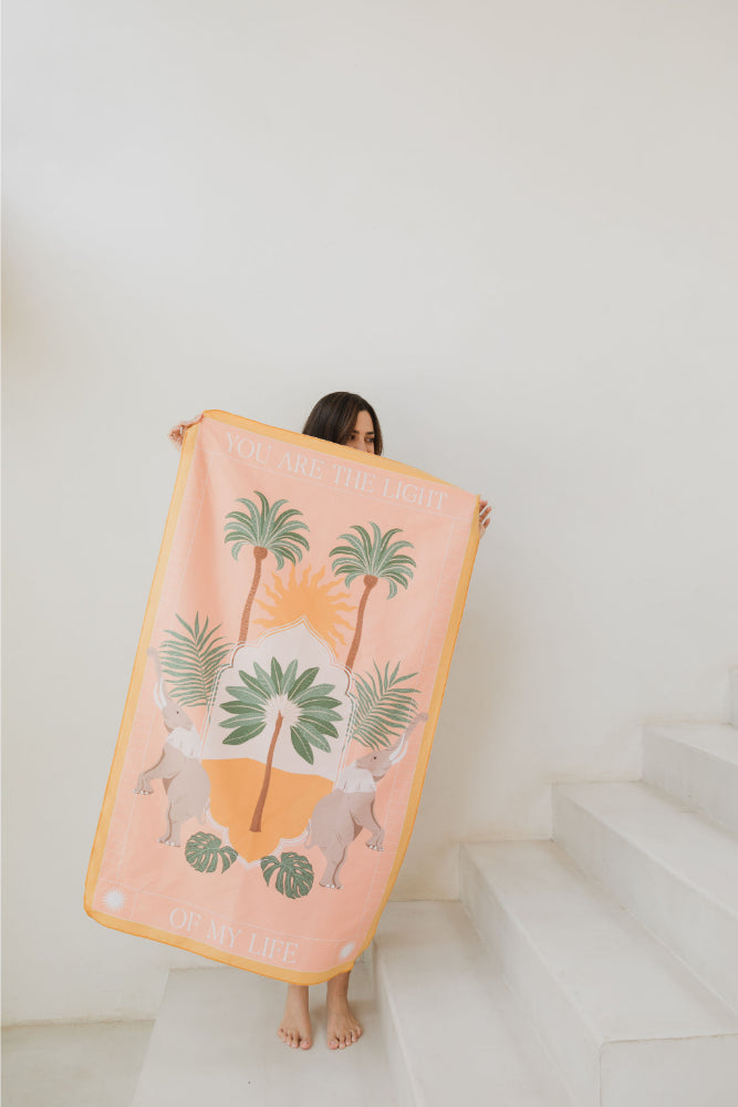 MANTTA TOALLA PLAYERA DE MICROFIBRA OASIS CORAL