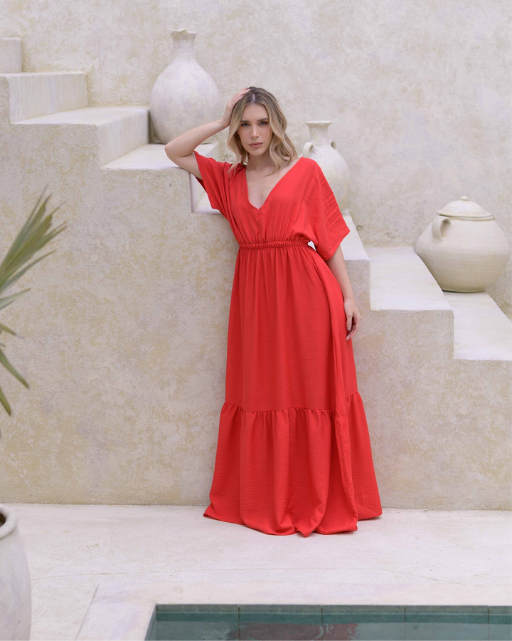 NITTA BONITA VESTIDO ELODIA PLANE RED