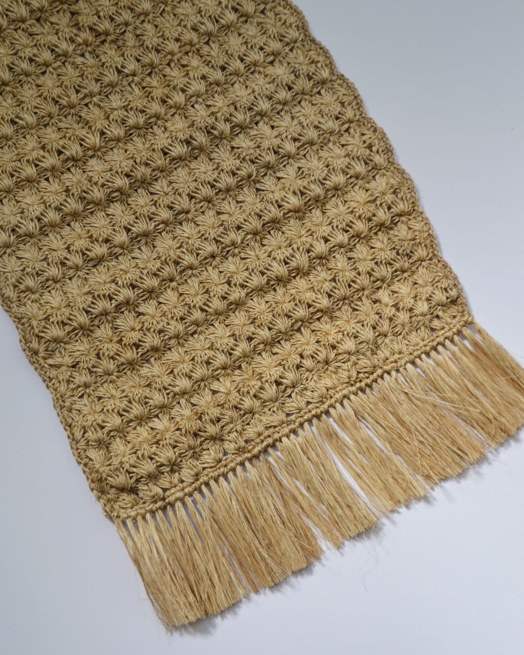 NATIVA DISEÑO  CAMINO DE MESA TEJIDO ESTRELLA