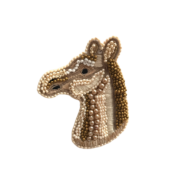 TUALÉ PT-0309 HORSE BROOCH