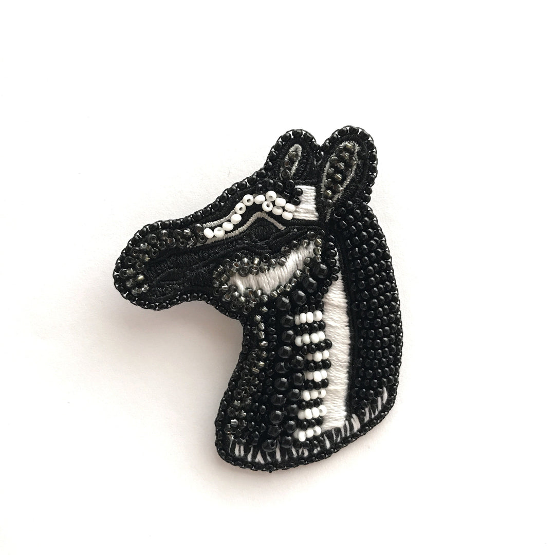TUALÉ PT-0309 HORSE BROOCH