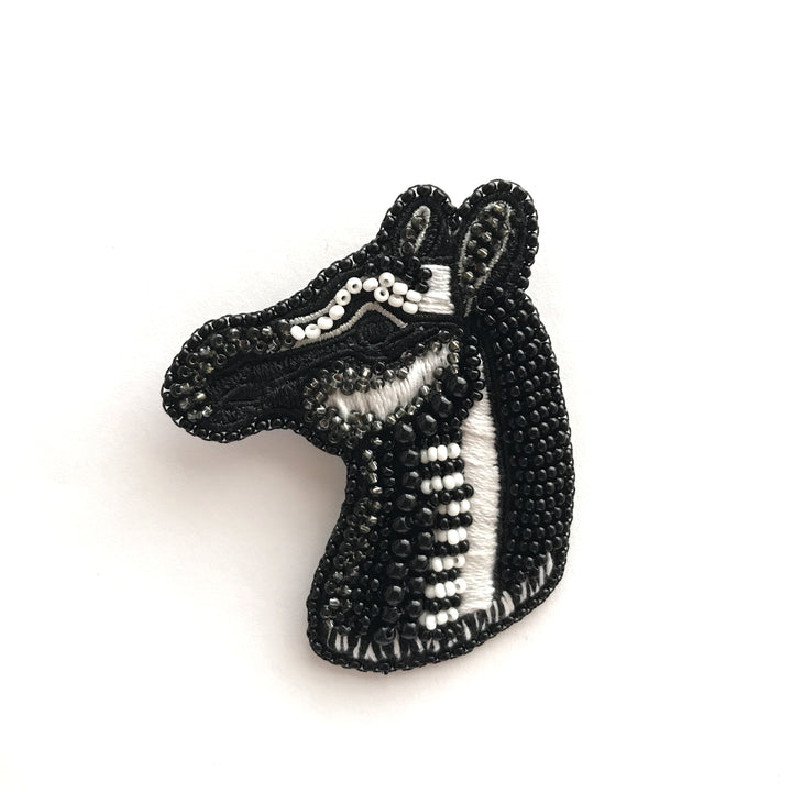 TUALÉ PT-0309 HORSE BROOCH