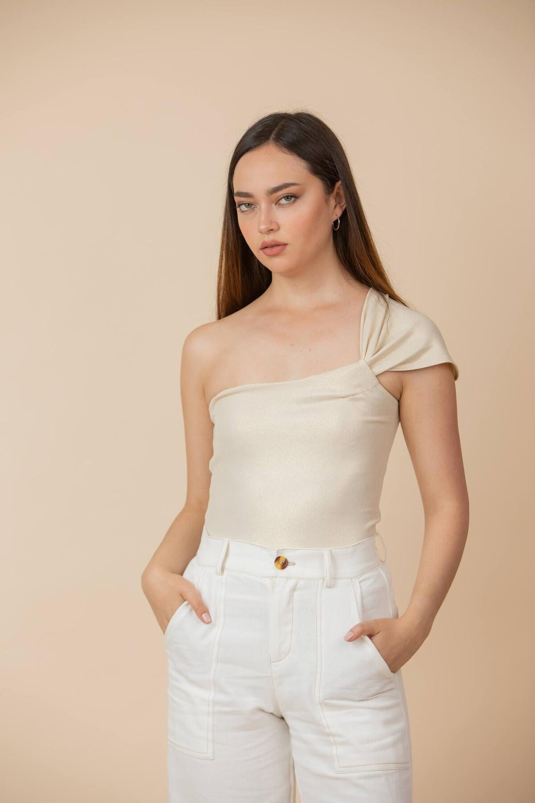 ULLA ULLA COTTON LINEN PANTALÓN BLANCO