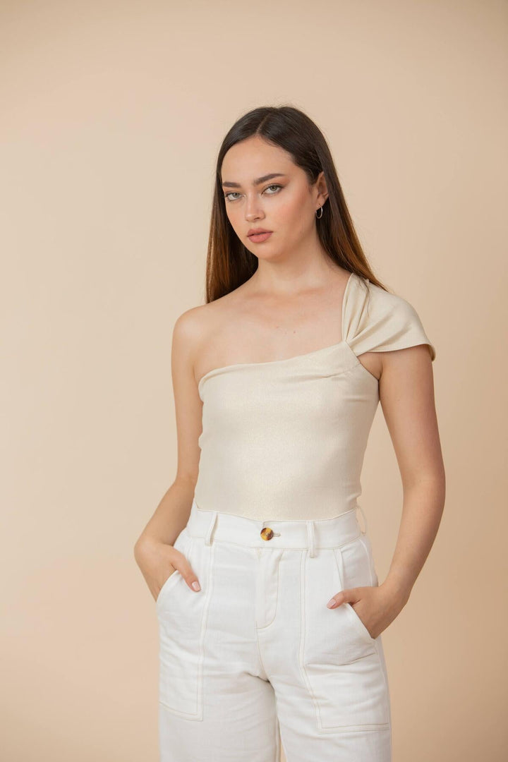 ULLA ULLA COTTON LINEN PANTALÓN BLANCO