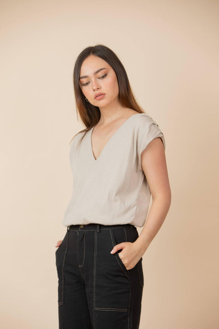 ULLA ULLA COTTON LINEN PANTALÓN NEGRO