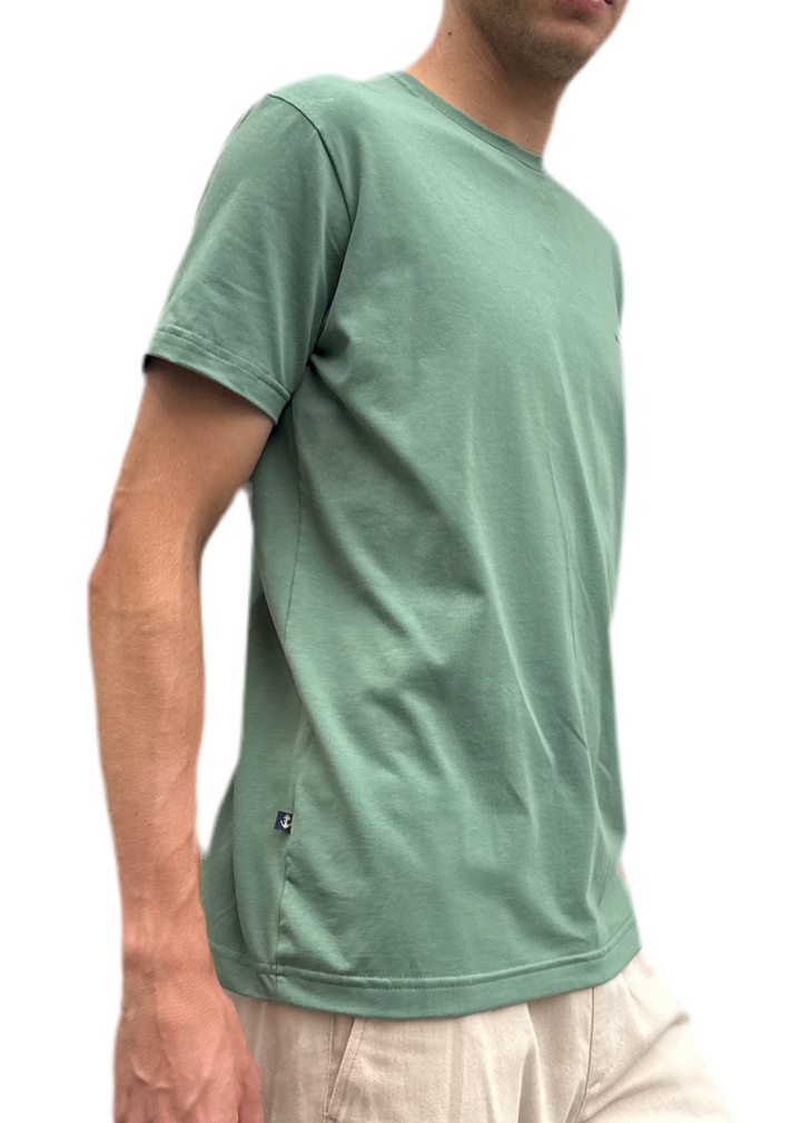 NEW ANCHOR CAMISETA VERDE OLIVA