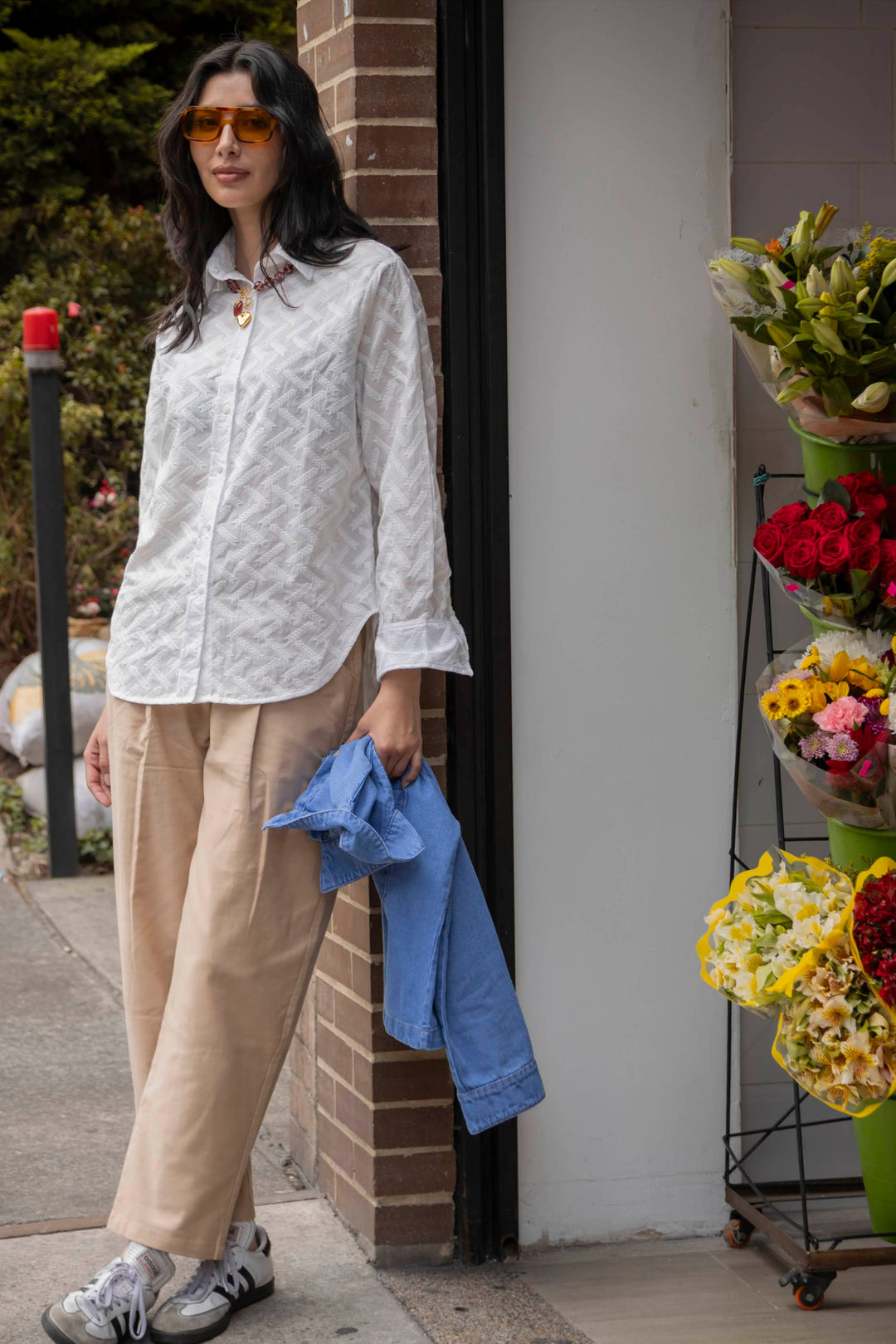 AURA THE LABEL BRISSA BLOUSE WHITE