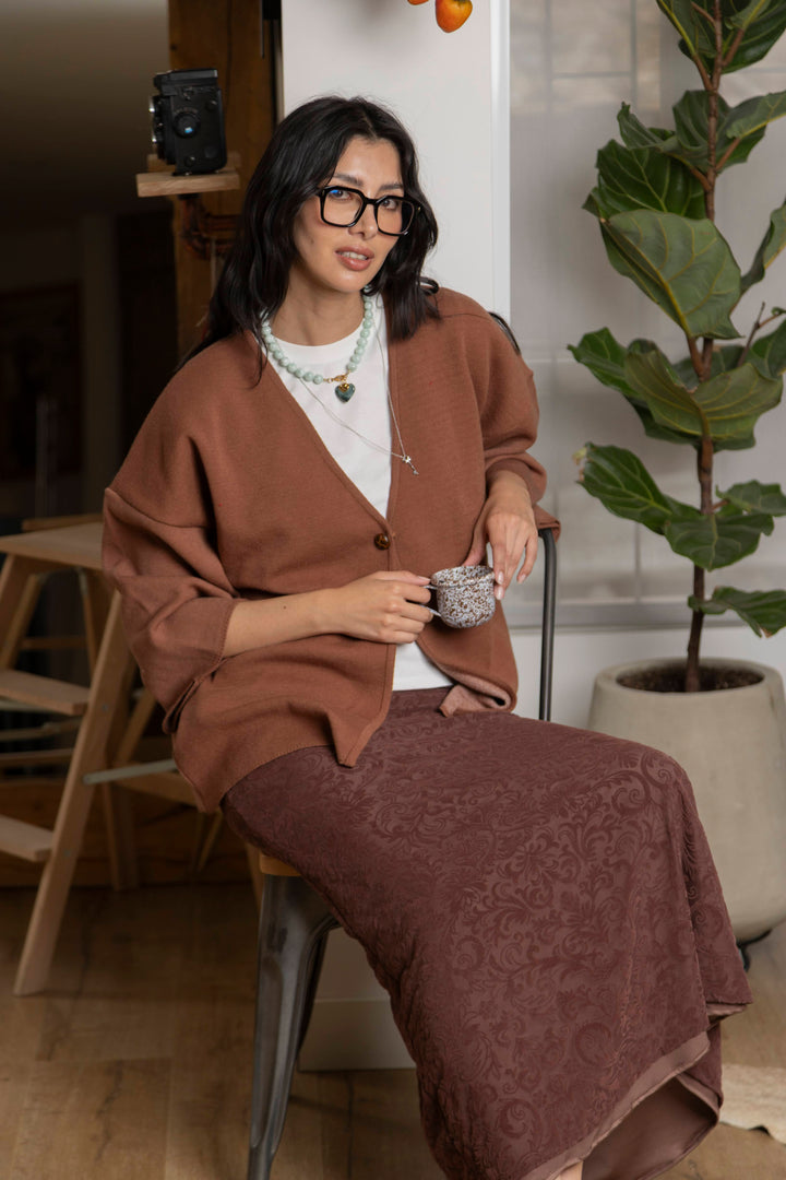 AURA THE LABEL ALMA SKIRT CAFE