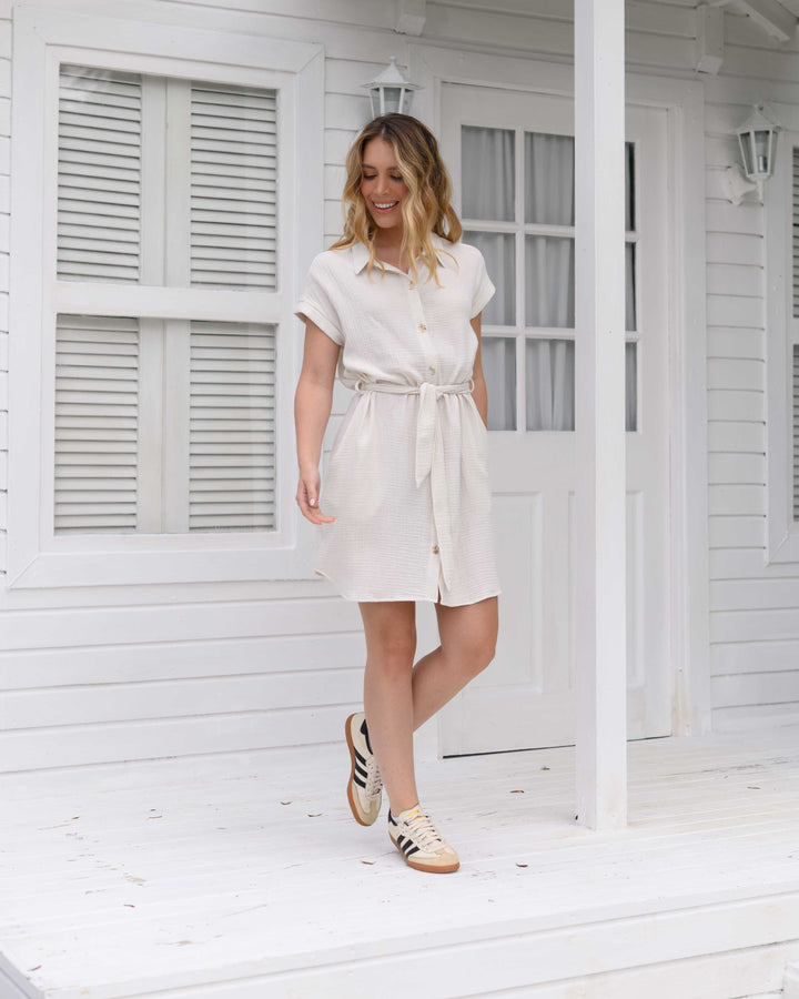 NITTA BONITA VESTIDO VERA COTTON MARFIL