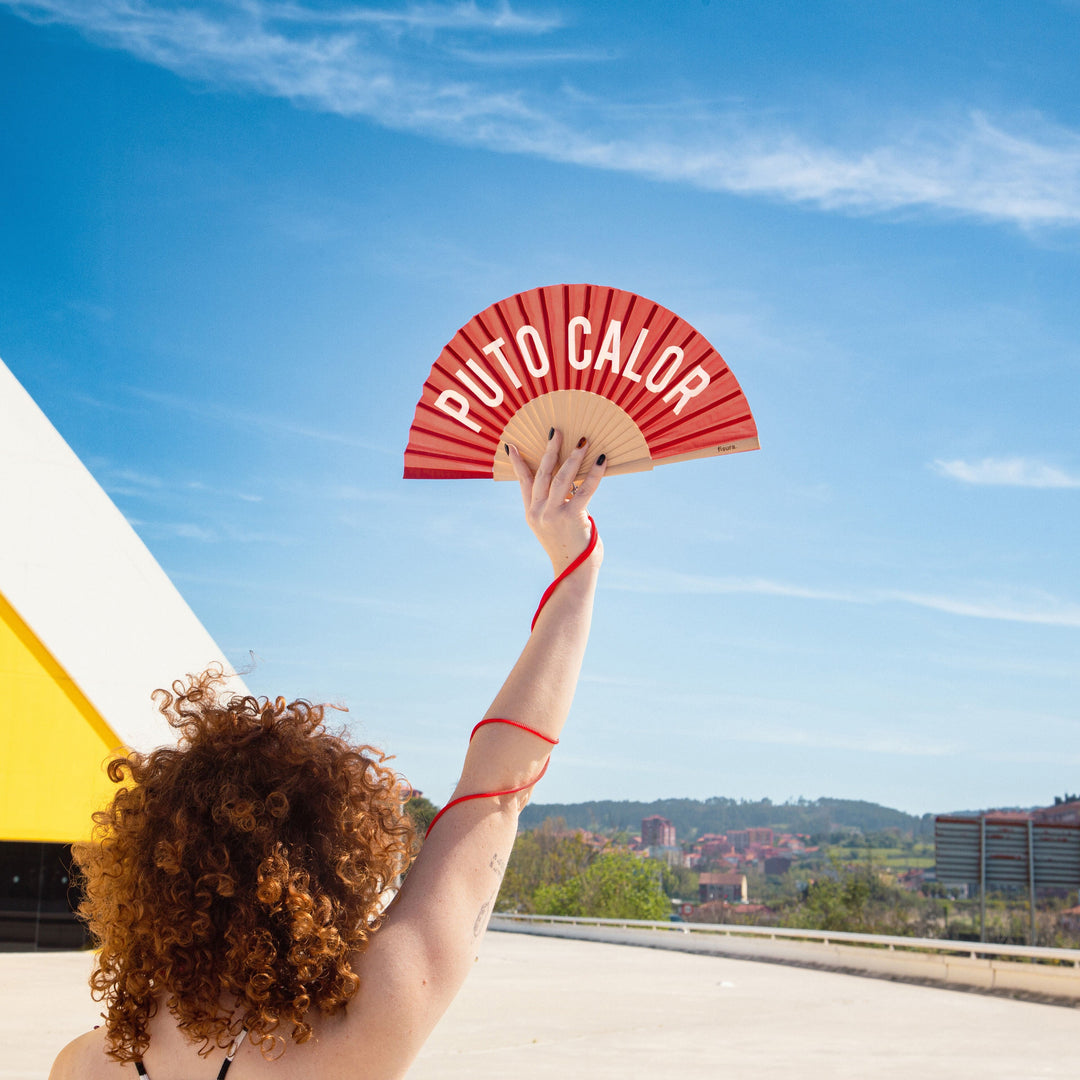 18 RAZONES  ABANICO PUTO CALOR ROJO