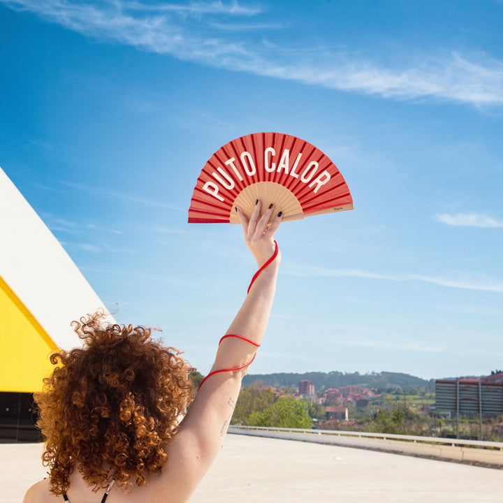 18 RAZONES  ABANICO PUTO CALOR ROJO