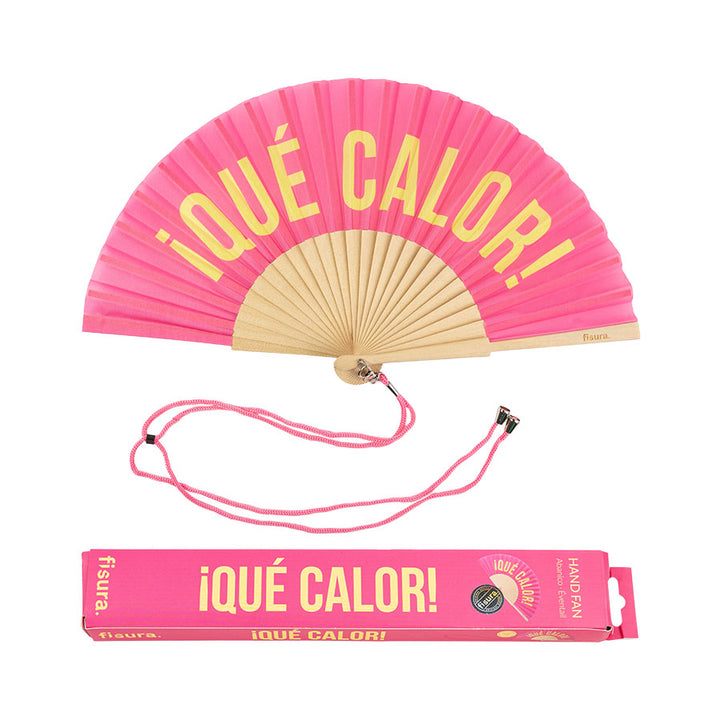 18 RAZONES ABANICO QUÉ CALOR ROSA Y AMARILLO