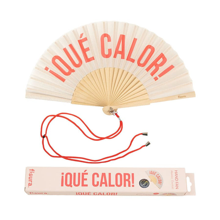 18 RAZONES  ABANICO QUÉ CALOR BEIGE