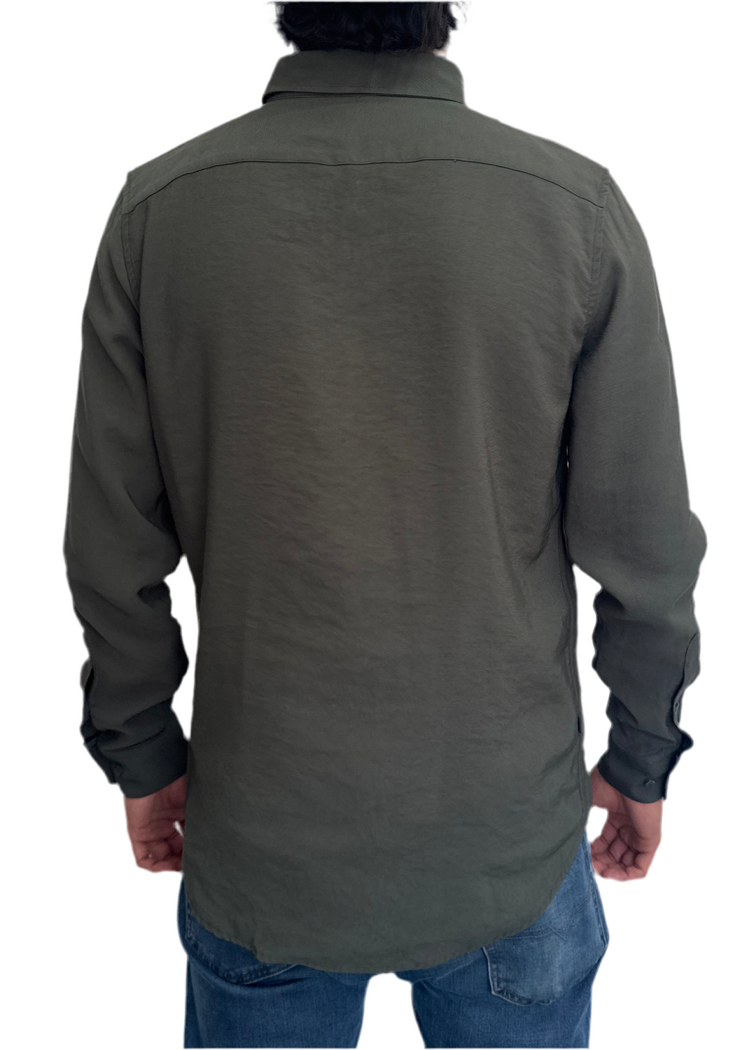 NEW ANCHOR CAMISA VERDE OSCURO RAYON