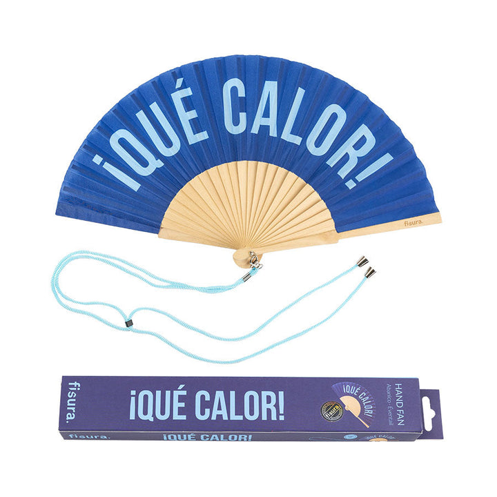 18 RAZONES  ABANICO QUÉ CALOR AZUL
