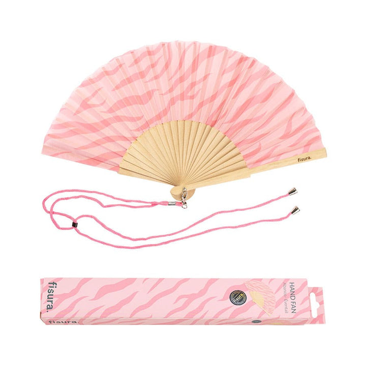 18 RAZONES  ABANICO ANIMAL PRINT ROSADO - NUEVO