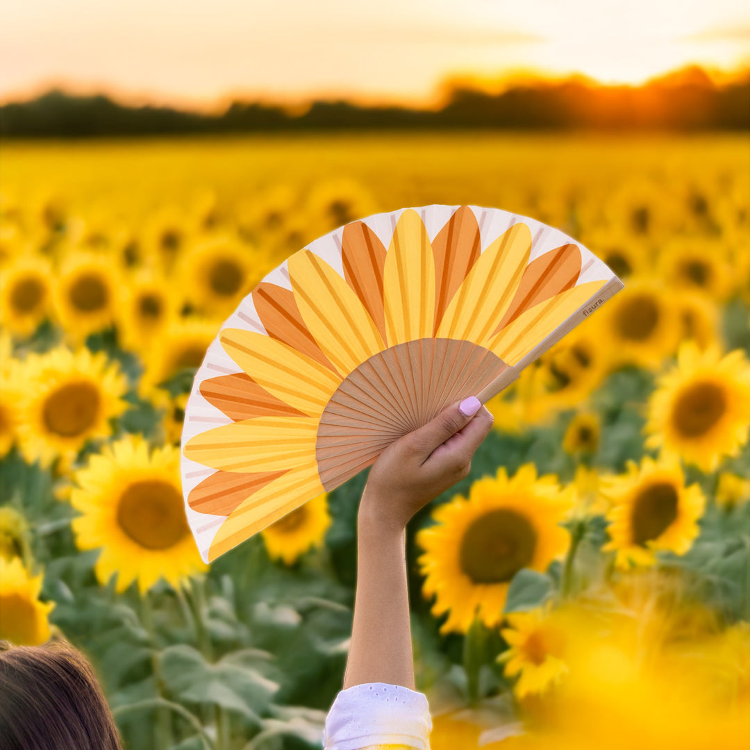 18 RAZONES  ABANICO GIRASOL