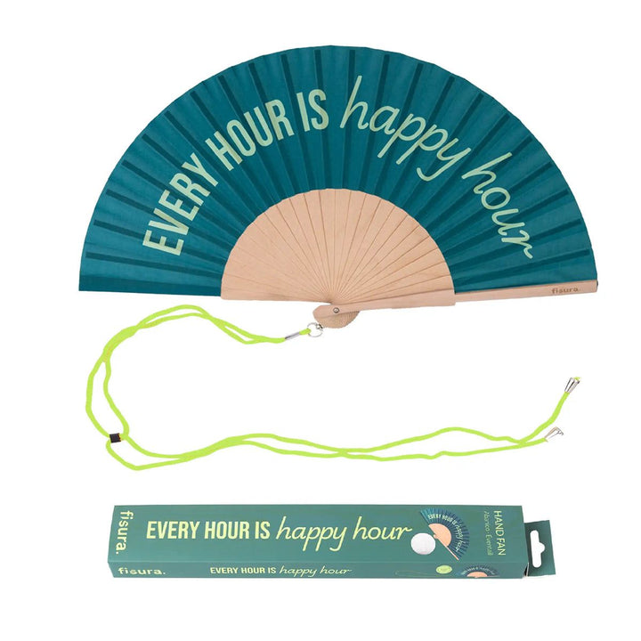 18 RAZONES  ABANICO EVERY HOUR IS HAPPY HOUR