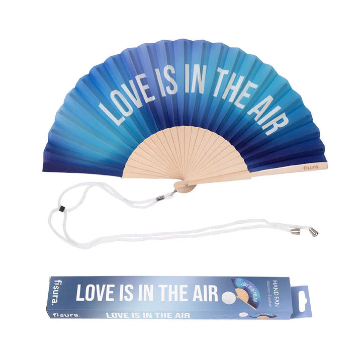 18 RAZONES  ABANICO LOVE IS IN THE AIR AZUL