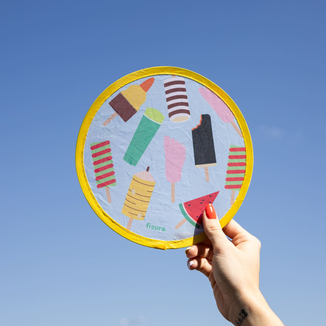 18 RAZONES  ABANICO PLEGABLE HELADOS