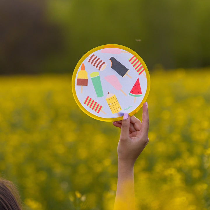 18 RAZONES  ABANICO PLEGABLE HELADOS