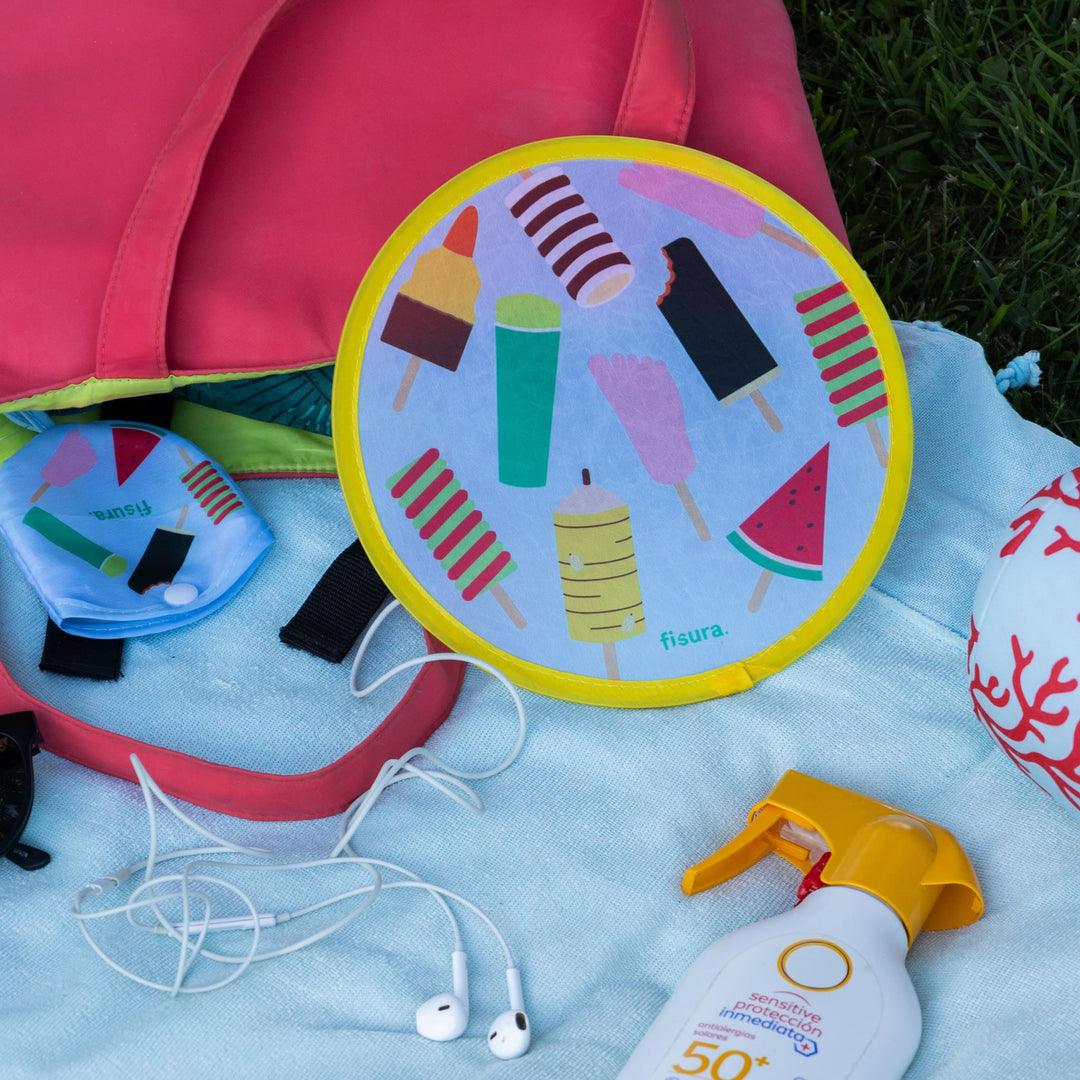 18 RAZONES  ABANICO PLEGABLE HELADOS