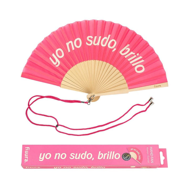 18 RAZONES  ABANICO YO NO SUDO BRILLO ROSADO