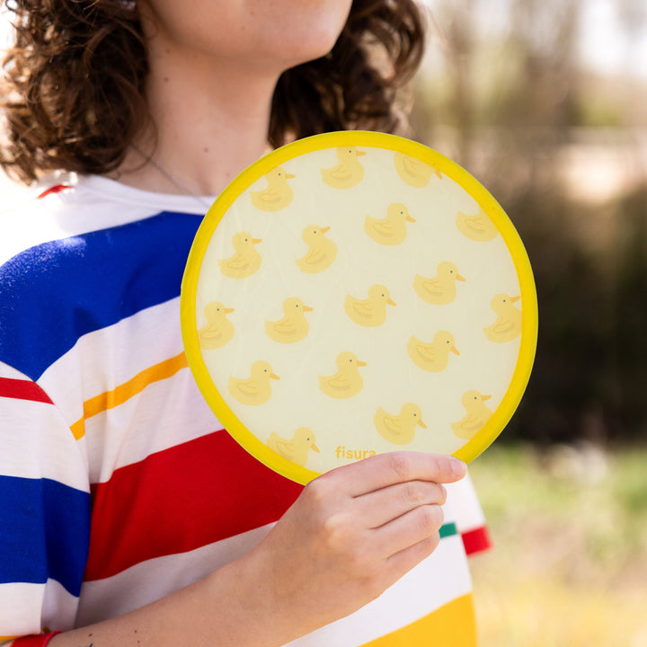 18 RAZONES  ABANICO PLEGABLE PATOS