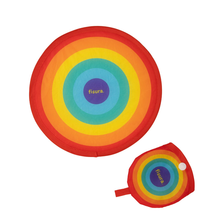 18 RAZONES  ABANICO PLEGABLE ARCOIRIS