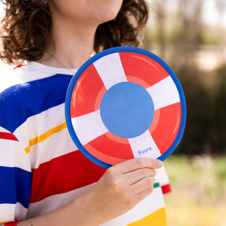 18 RAZONES  ABANICO PLEGABLE FLOTADOR