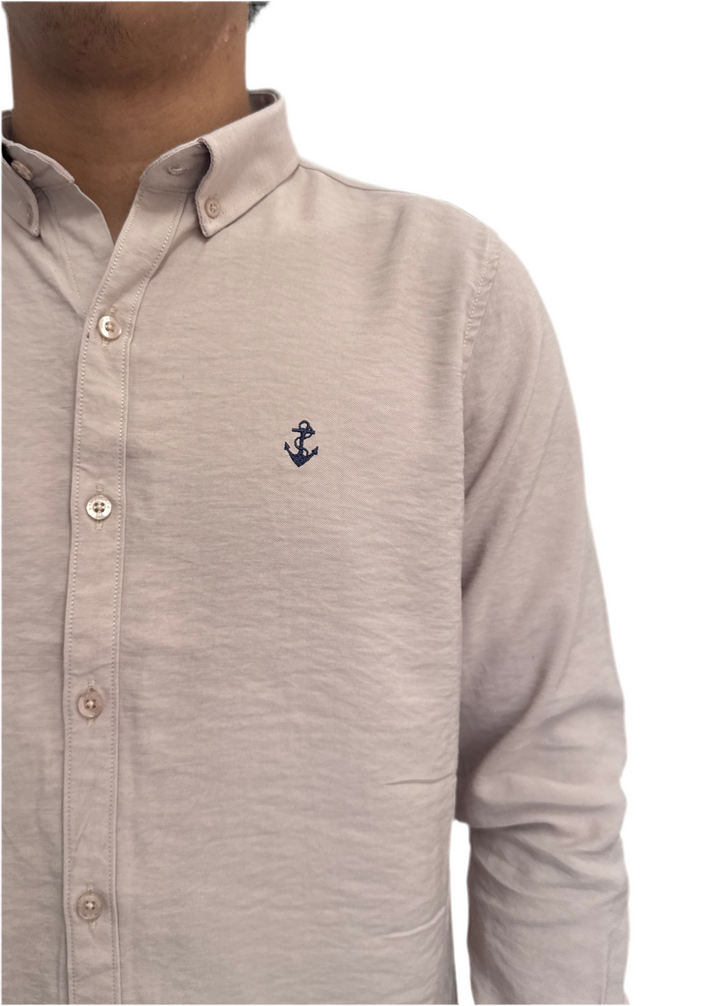 NEW ANCHOR CAMISA BEIGE RAYON