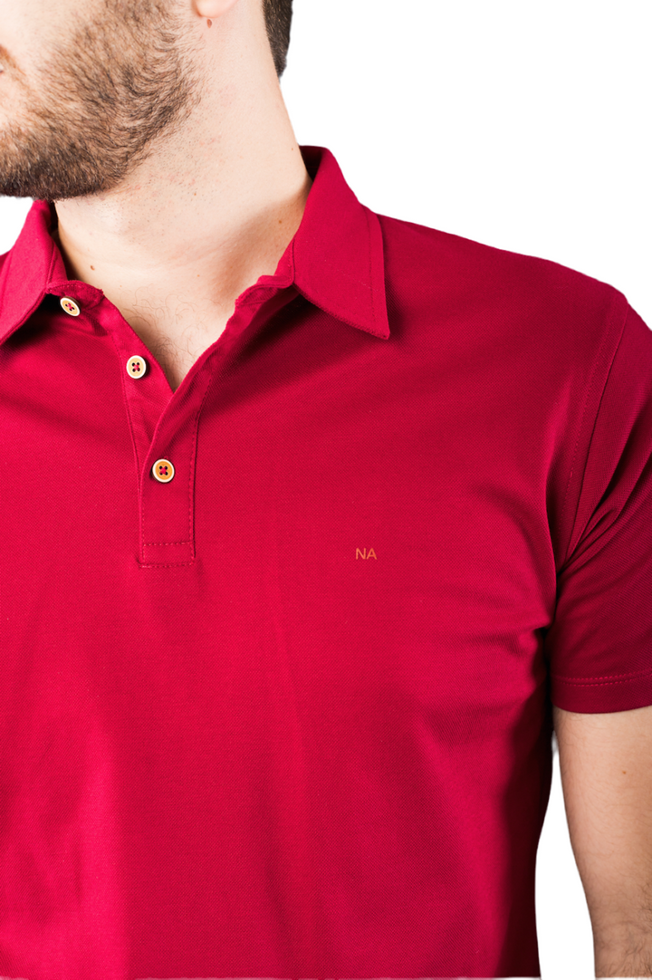 NEW ANCHOR POLO ROJO OCRE NA