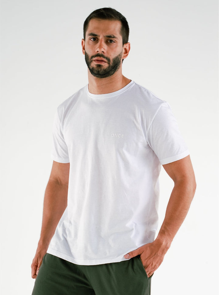 ONCE CAMISETA DE HOMBRE BLANCA