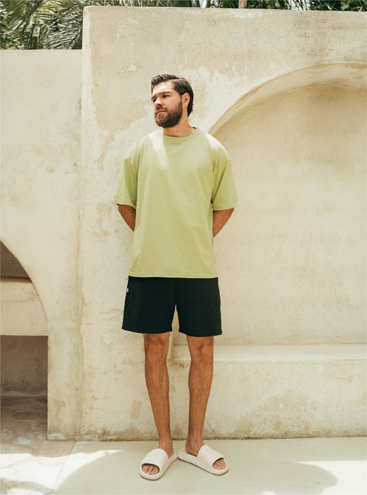 ONCE CAMISETA OVERSIZE UNISEX - MATCHA SOLID