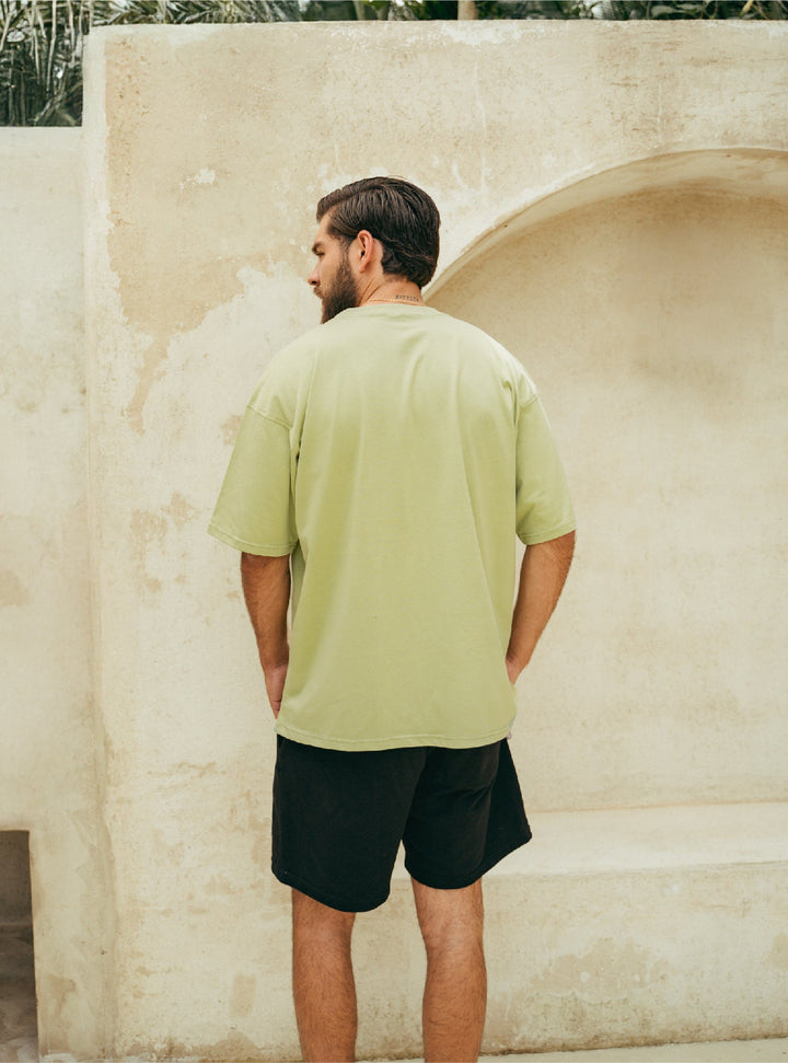 ONCE CAMISETA OVERSIZE UNISEX - MATCHA SOLID